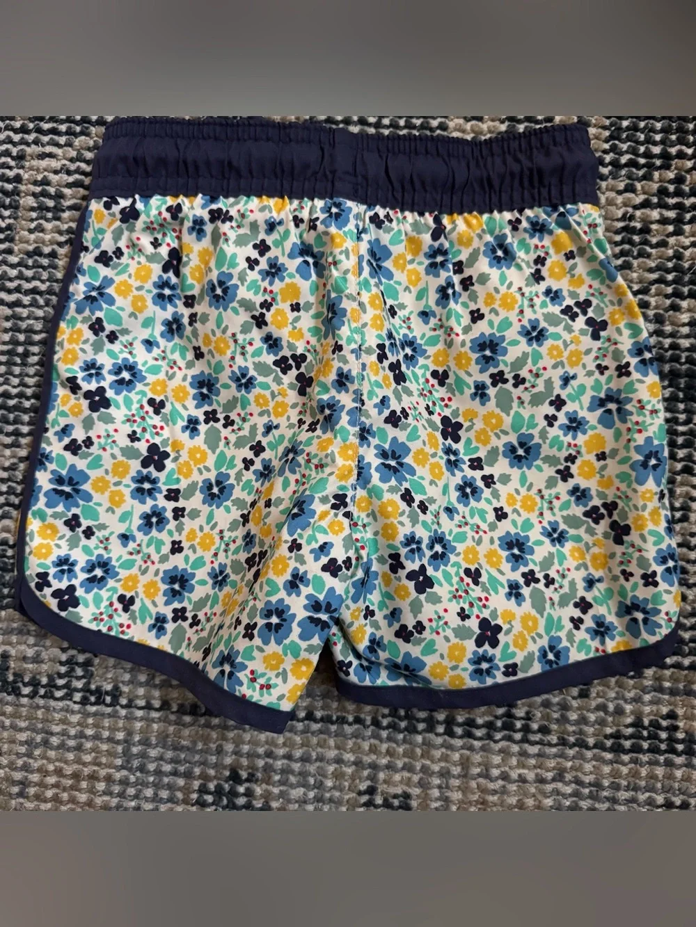 Cat & Jack Navy Blue Floral Swim Shorts 2T